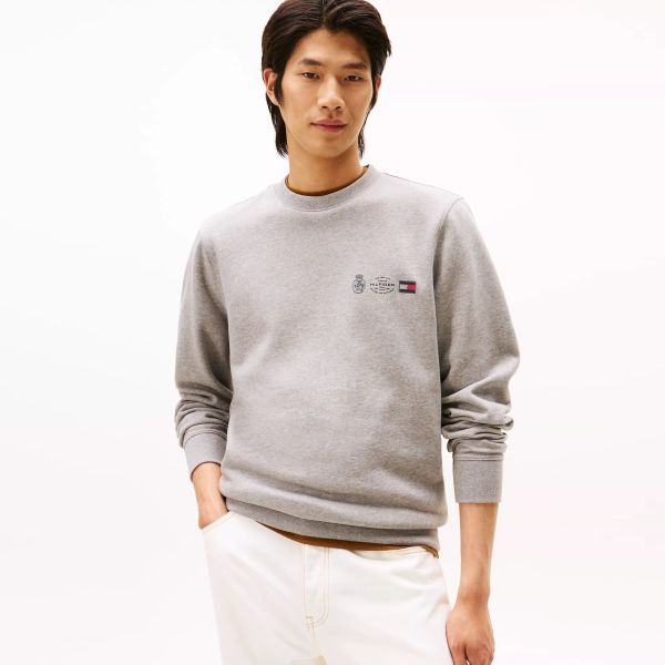 Tommy Hilfiger Small Crest Outline Sweater Grijs