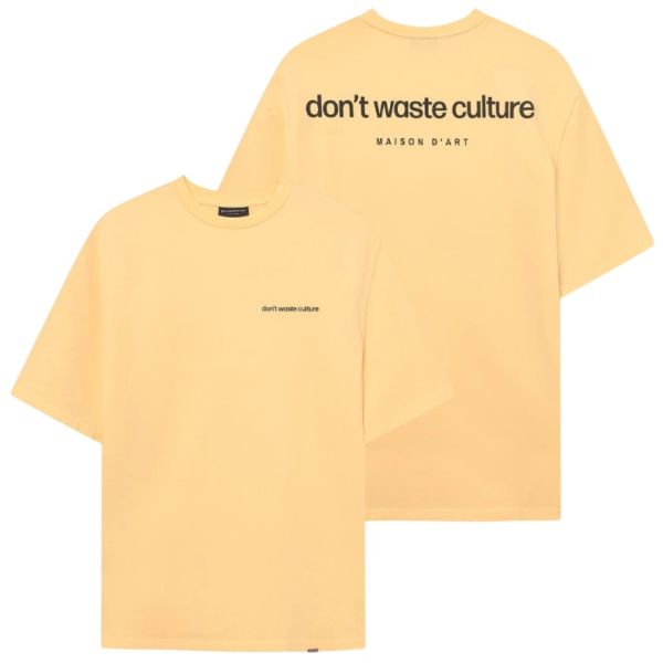 Don't Waste Culture Cleo T-shirt Geel