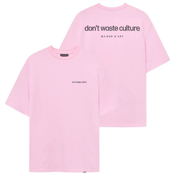 Don't Waste Culture Cleo T-shirt Roze