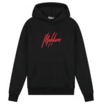 Malelions_Men_Essentials_Hoodie_Black_Red_Front