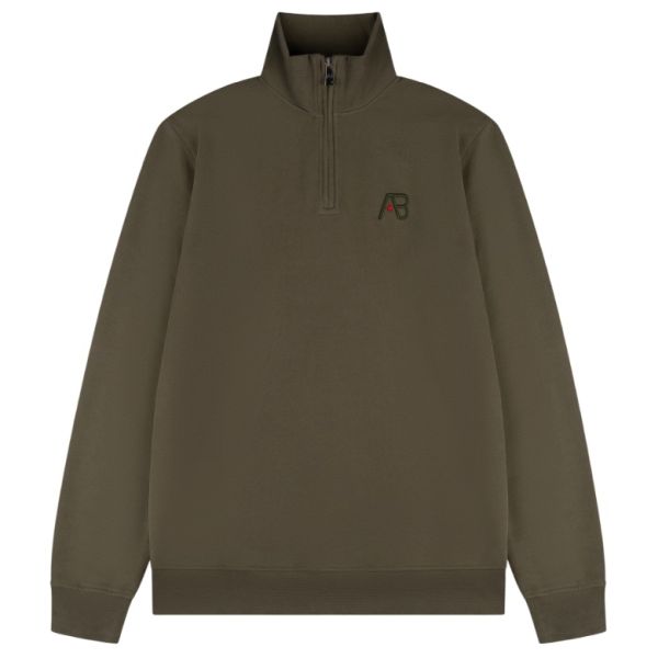 AB Lifestyle Diamond Half-Zip Sweater Donker Groen