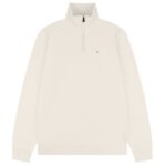 AB Lifestyle Diamond Half-Zip Sweater Off White