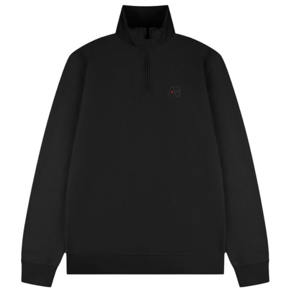 AB Lifestyle Diamond Half-Zip Sweater Zwart