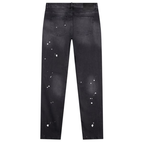 AB Lifestyle Macau Regular Bleach Jeans Zwart