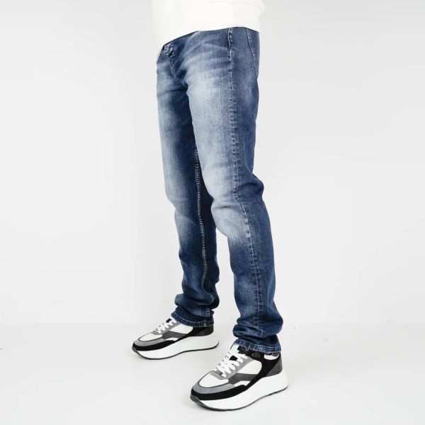 AB Lifestyle Monaco Regular Plain Jeans Donker Blauw