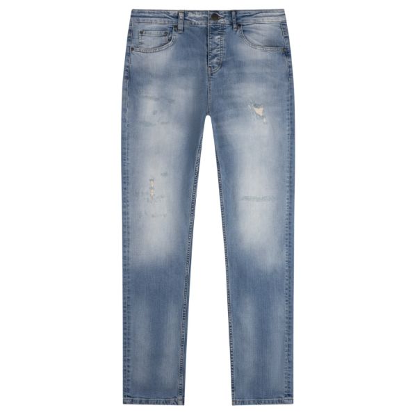 AB Lifestyle Reno Regular Destroyed Jeans Blauw