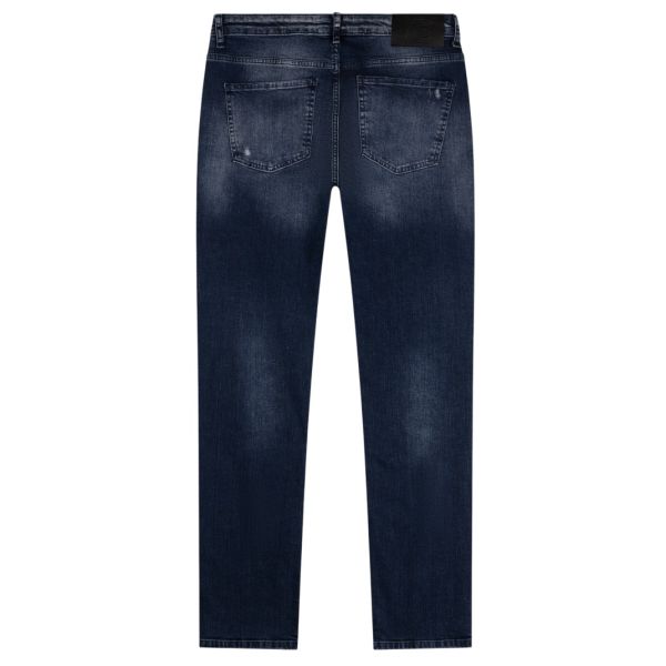 AB Lifestyle Reno Regular Destroyed Jeans Donker Blauw