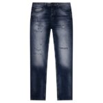 AB Lifestyle Reno Regular Destroyed Jeans Donker Blauw