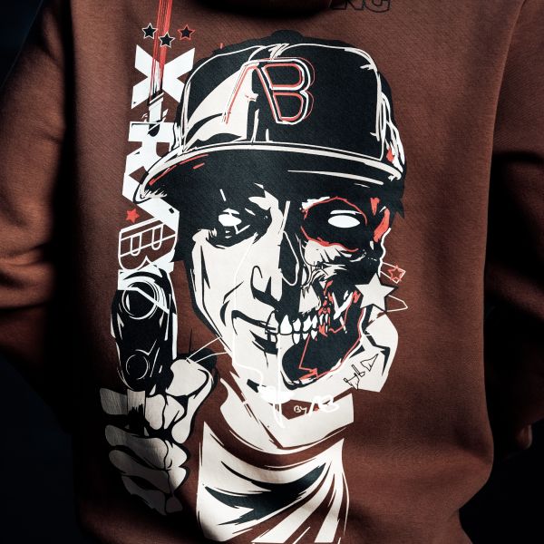 AB Lifestyle X-Ray Backprinted Hoodie Bruin