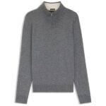 Boss Hemarlo Zip Sweater Grijs