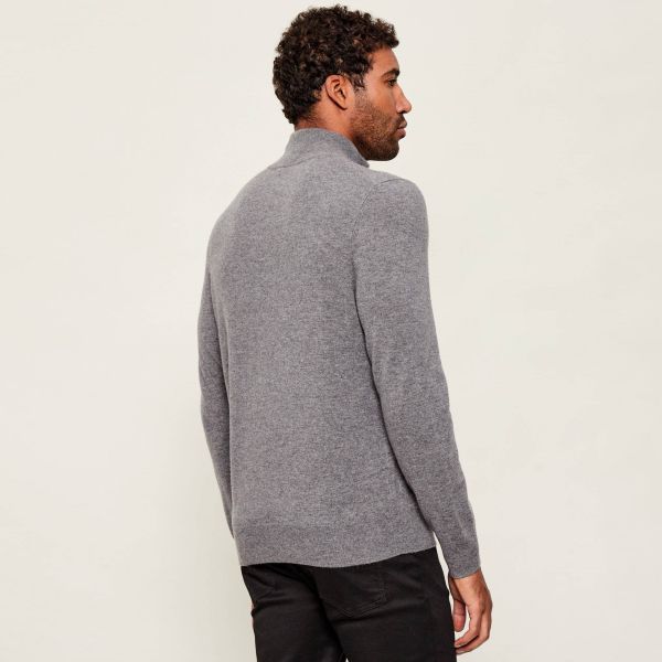 Boss Hemarlo Zip Sweater Grijs