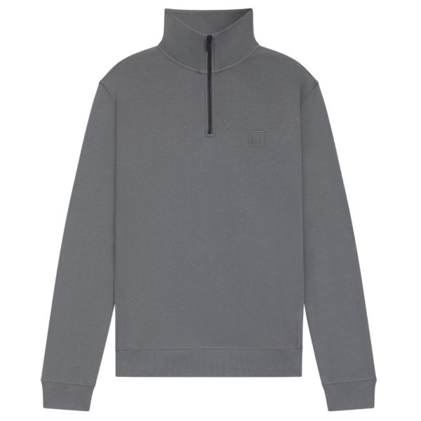 Boss Zetrust Half Zip Sweater Grijs