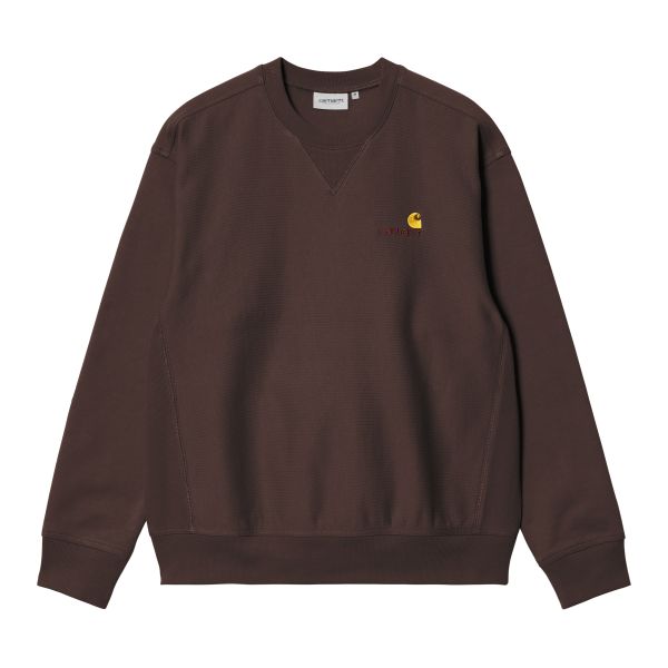 Carhartt WIP American Script Sweater Bruin