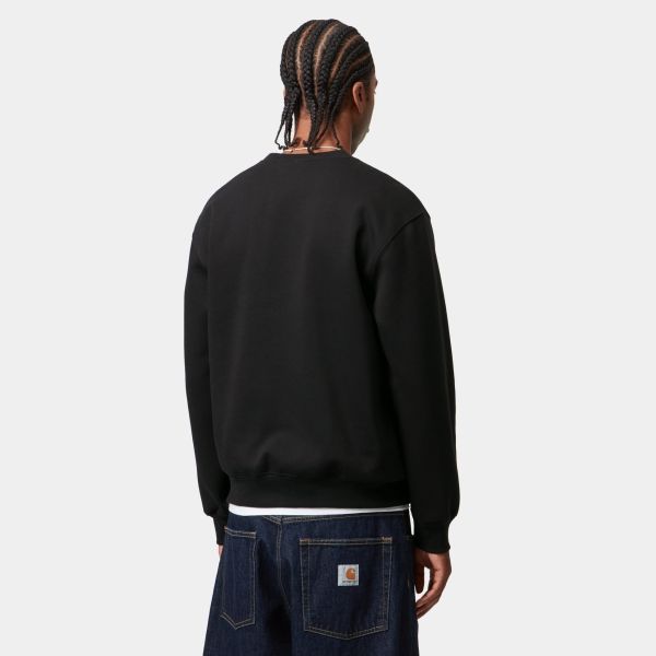 Carhartt WIP Logo Sweater Zwart