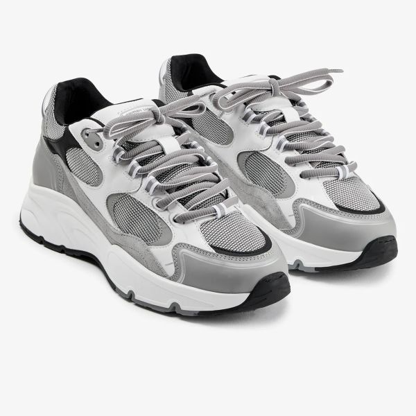 Cleens Pulse Runner Sneaker Wit/Grijs