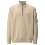 CP Company Lambswool GRS Half Zipped Knit Sweater Grijs