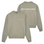 Don't Waste Culture Sweater Donker Groen