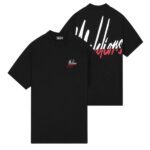 Malelions Men Oversized Split T-Shirt | Black/Red