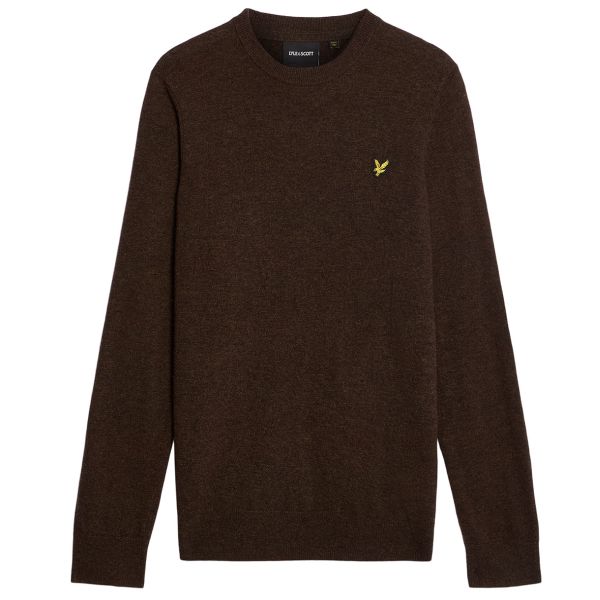 Lyle & Scott Lambswool Blend Sweater Bruin