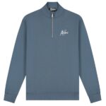 Malelions Turtle Half Zip Sweater Blauw