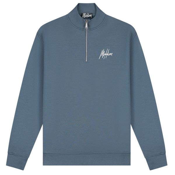 Malelions Turtle Half Zip Sweater Blauw