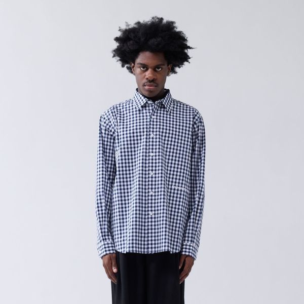 New Amsterdam Surf Association Beach Poplin Overhemd Navy