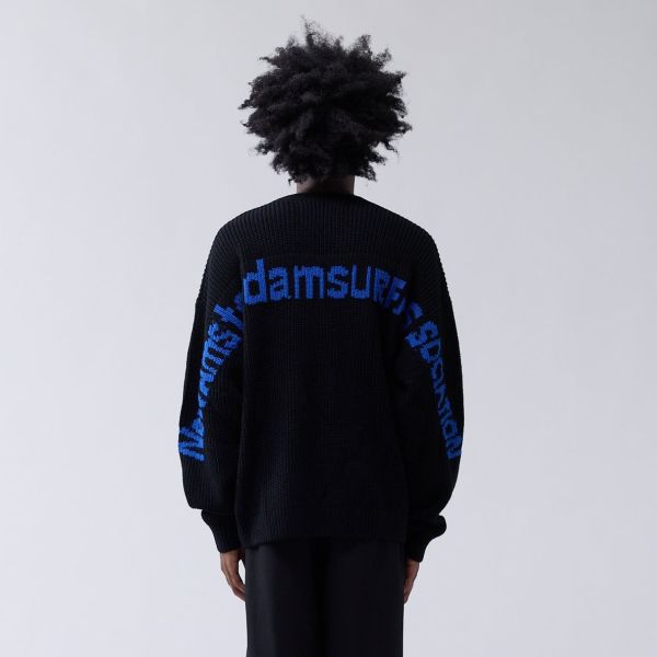 New Amsterdam Surf Association Line Name Knit Sweater Zwart