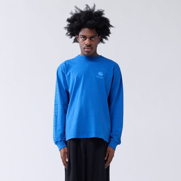 New Amsterdam Surf Association Target Longsleeve T-shirt Blauw