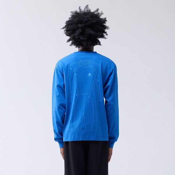 New Amsterdam Surf Association Target Longsleeve T-shirt Blauw