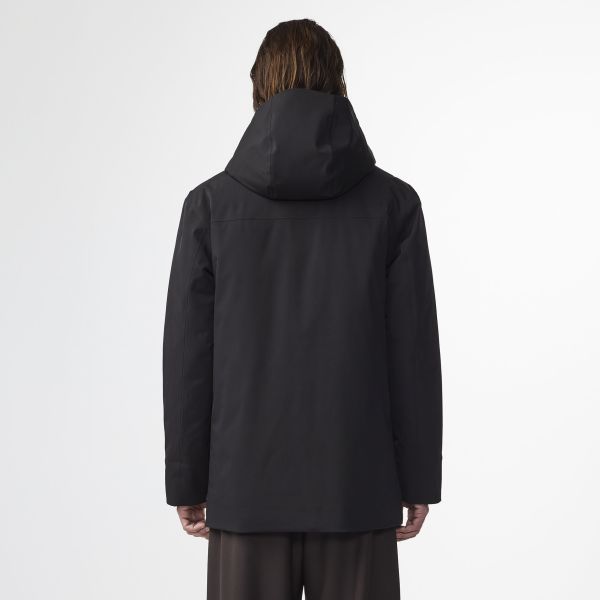 NN.07 Blake Hooded Jas Zwart