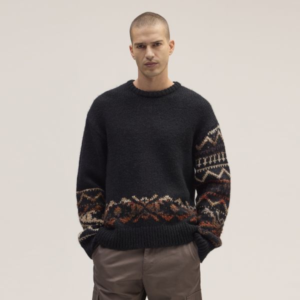 NN.07 Emil Wool Sweater Zwart