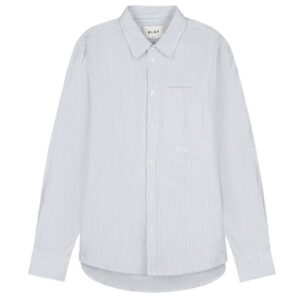 Olaf Monogram Embro Oxford Overhemd Licht Blauw