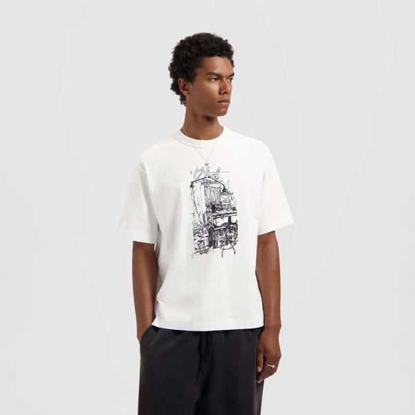 Olaf Sketched Atelier T-shirt Wit