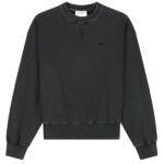 Olaf Washed Signature Boxy Sweater Antraciet