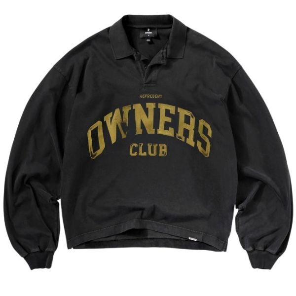 Represent Owners Rugby Polo Zwart