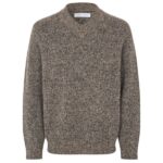 Samsøe Samsøe Safloyd V-Neck Sweater Grijs