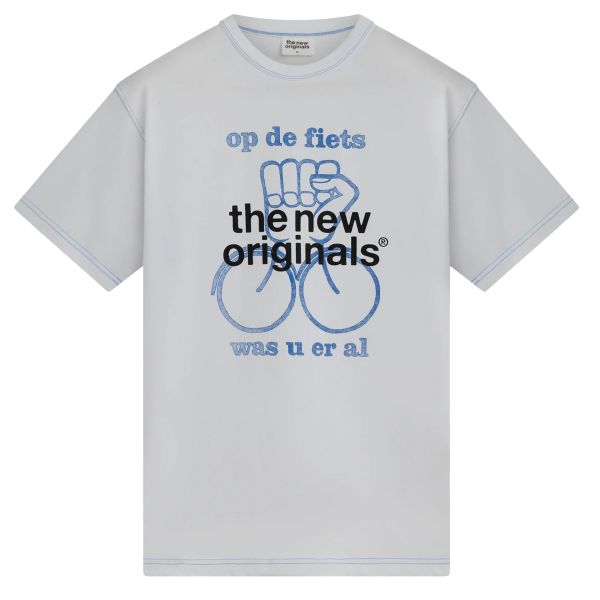 The New Originals Op De Fiets T-shirt Wit