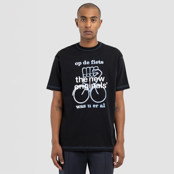 The New Originals Op De Fiets T-shirt Zwart