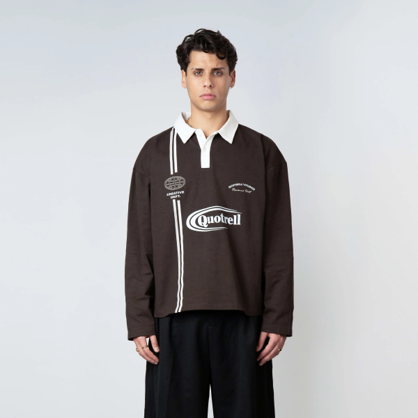 Quotrell Jameson Longsleeve Polo Bruin