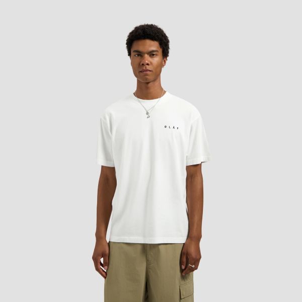 Olaf Paintbrush Graphic T-shirt Wit