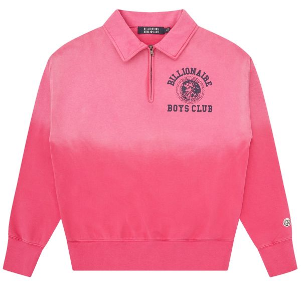 Billionaire Boys Club World College Washed Quarter Zip Sweater Roze