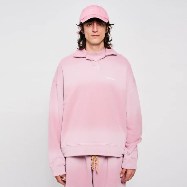 Bonsai Spray Polo Sweater Roze