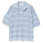 Bonsai Stripes Knit Polo Blauw