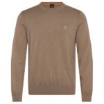 Boss Kanovano Sweater Donker Groen/Beige