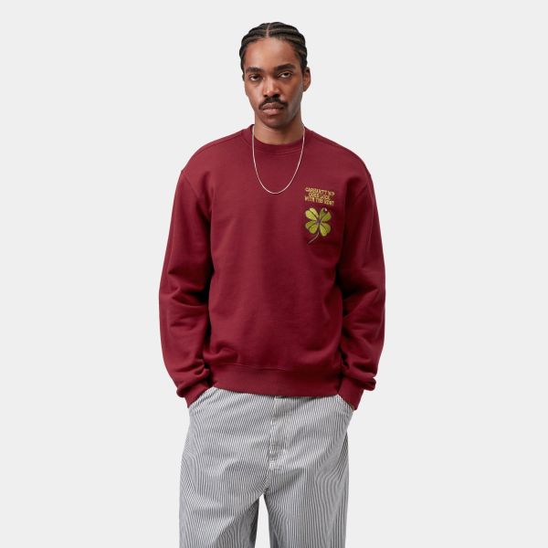Carhartt WIP Clover Sweater Bordeaux
