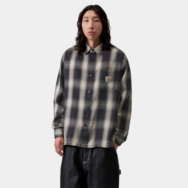 Carhartt WIP Harlin Overhemd Donker Blauw