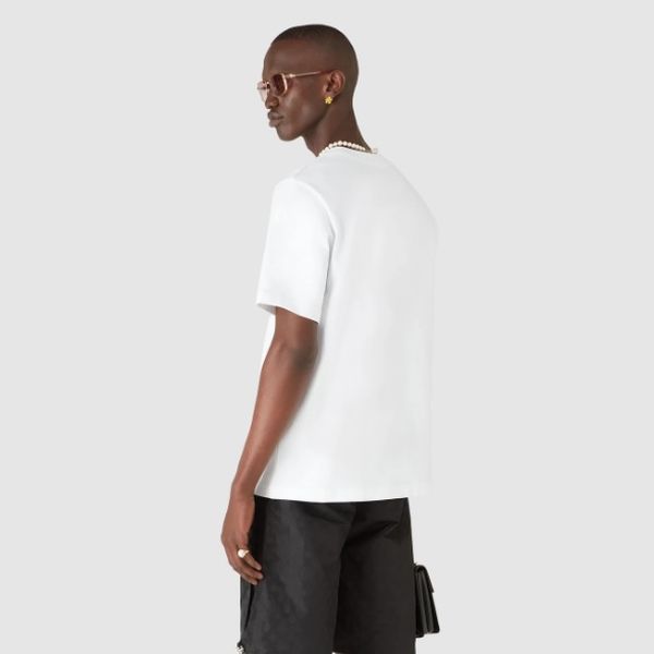 Casablanca Casa Way Orange Mascot T-shirt Wit