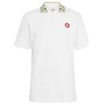 Casablanca Laurel Pique Polo Off White