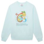 Casablanca Manga Tennis Ball Sweater Licht Blauw