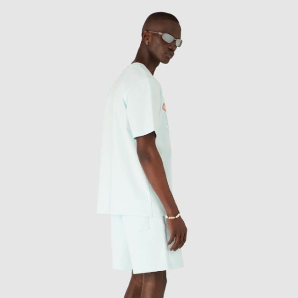 Casablanca Manga Tennis Ball T-shirt Licht Blauw